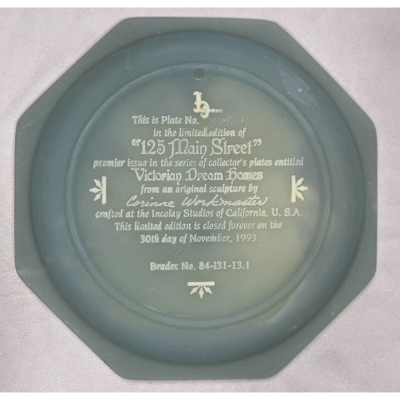 Incolay Studios Victorian Dream Homes Plates 125 Main & 212 Third Ave Lot of 2 - Picture 7 of 15